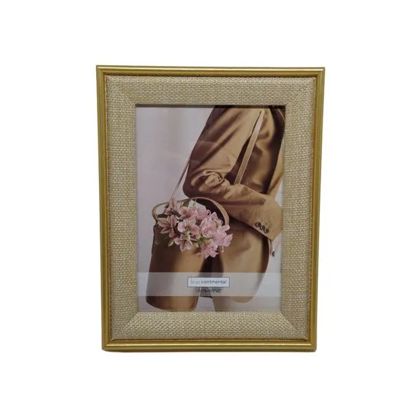Porta-Retrato 13x18cm MDF Juta Bege XF588521 - Brascontinental