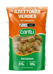 Azeitona Verde Cantu Pouch Fatiada 120g