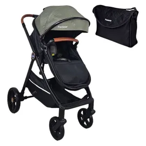 CARRINHO DE BEBE 3 EM 1 APOLO VERDE + BOLSA - PASSEAR BABY