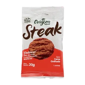 Petisco Cães Origem Natural Steak Carne 20 g