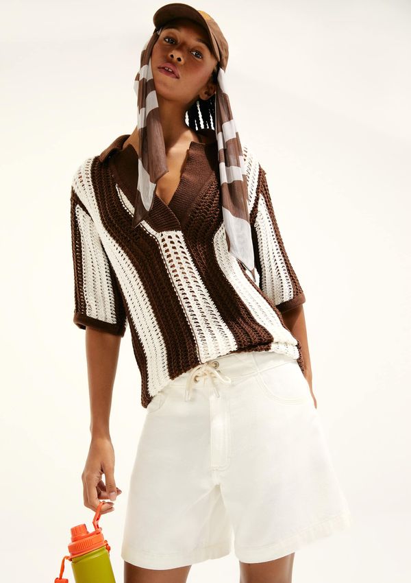 Bermuda de Sarja Hering + Cosmo - Off white 038