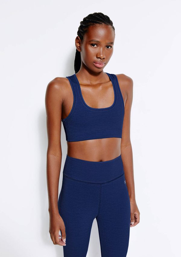 Top Esportivo Nadador Com Secagem Rápida - Azul M