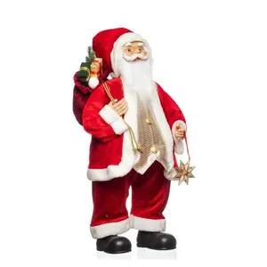 Papai Noel Bela Flor Vermelho 80cm 99231 (MP)