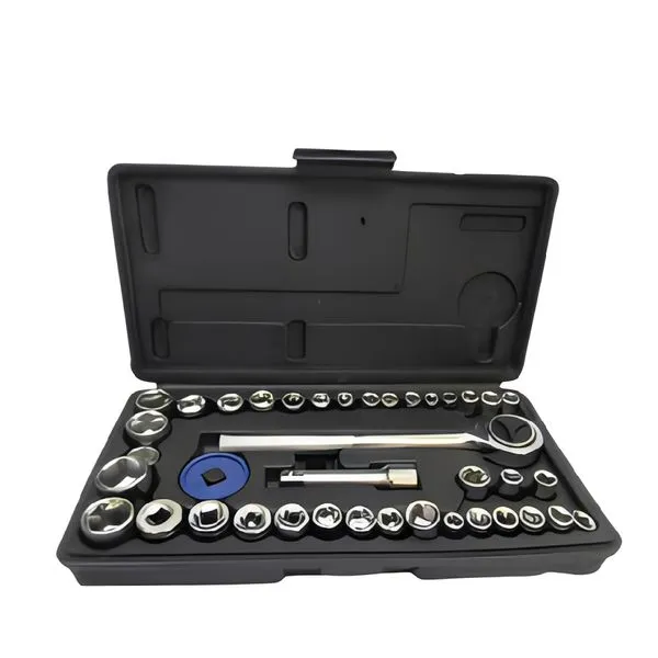Jogo de Soquete Sextavado 40 Peças 1/4 3/8 - 5415 - TITANIUM