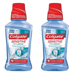 Kit com 2 Unidades de Colgate Enxaguante Bucal Sensitive Pro Alívio 250ml