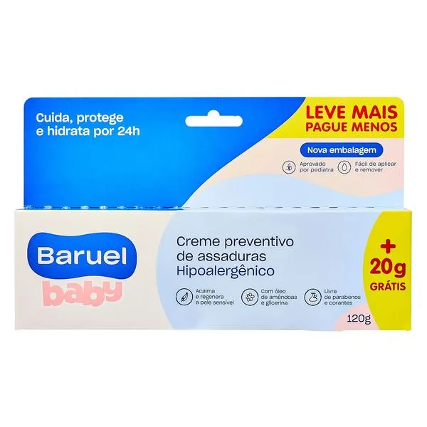 Creme para Assaduras Baruel 0+ meses 120g