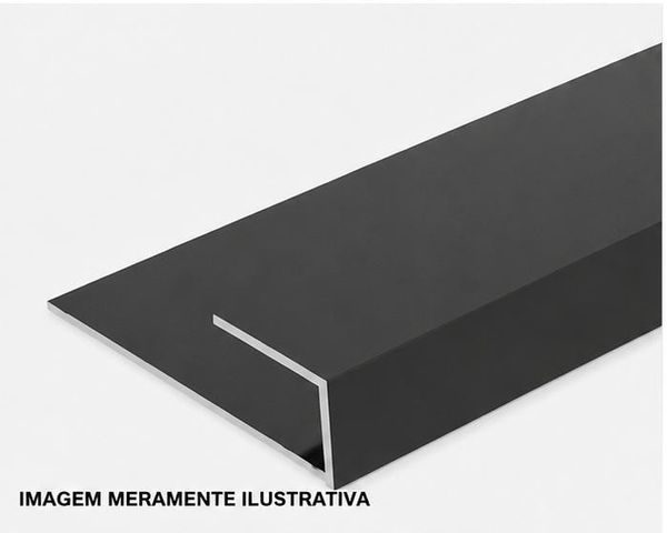 Perfil Cantoneira Externo Para Placa Vinílica Tendence formato LSHAPE Prata