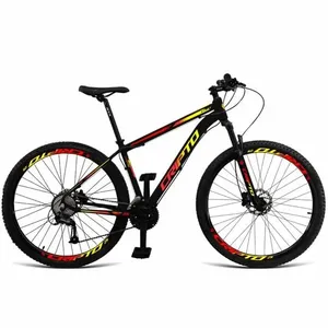 Bicicleta Aro 29 24v Acera Freio Hidraulico Trava K7 Mountain Bike Quadro Alumínio 24 Marchas Cripto Bikes Bicicleta Aro 29 24v Acera Freio Hidraulico Trava K7 Mountain Bike 24 Marchas Cripto Bikes