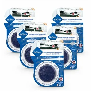 Kit com 5 Pastilhas Bactericida Aromatizante para Ar Condicionado Lavanda