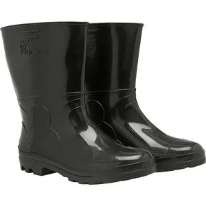Bota de PVC Cano Curto Preta com Forro BPCC22 - VULCABRAS Bota PVC 40 Preta Cano Curto Com Forro - Vulcabras