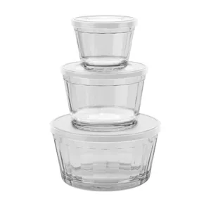 Conjunto de Tigelas Nadir Americano com Tampa 3 Peças Branco