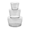 Conjunto de Tigelas Nadir Americano com Tampa 3 Peças Branco