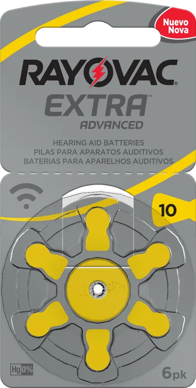 Pilha Auditiva 1.45V Rayovac 10 Extra Advanced com 6 Unidades