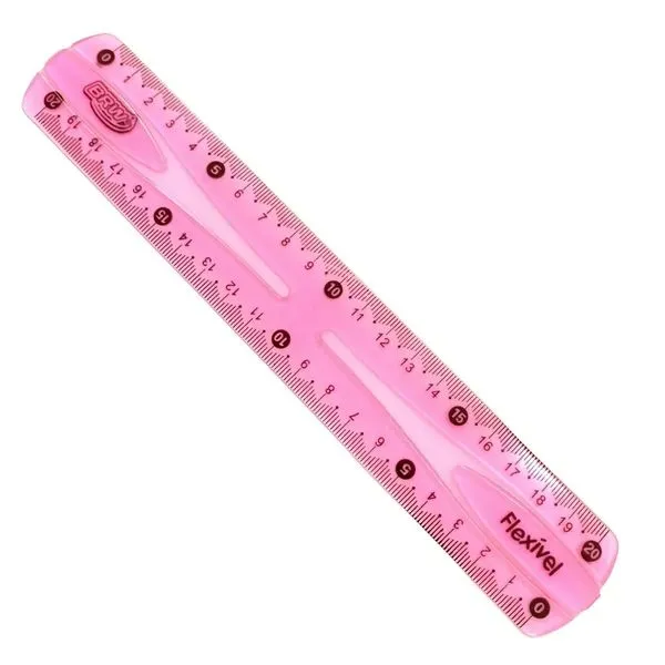 Régua 20cm Flexível Não Quebra