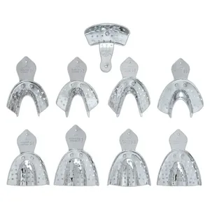 Kit Com 9 Moldeiras Dentadas Perfuradas Alumínio Tecnodent