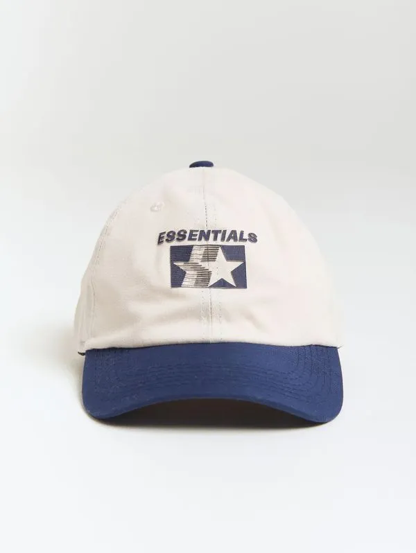 Boné dad hat estampa essentials detalhes marinho Off white