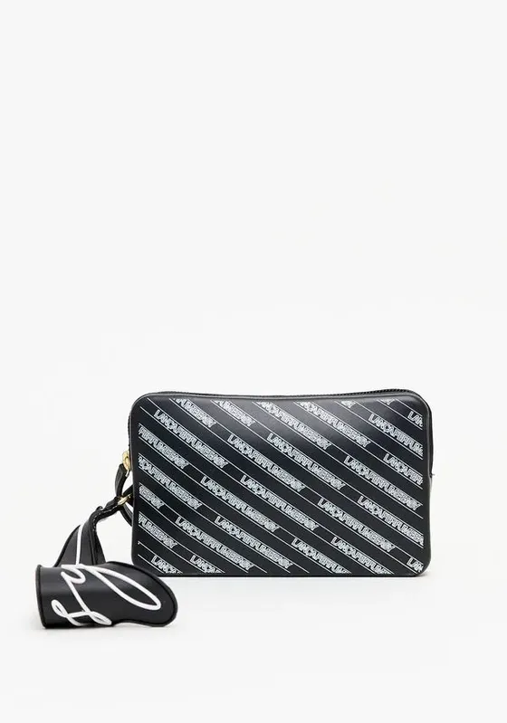 Bolsa Clutch Estruturada Com Alça Preto U