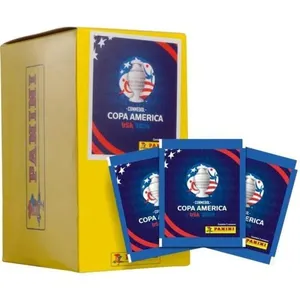 Figurinhas Copa América 2024 Caixa com 100 Envelopes com 5 Unidades Cada Editora Panini Figurinhas Copa América 2024 Caixa com 100 Envelopes Editora Panini