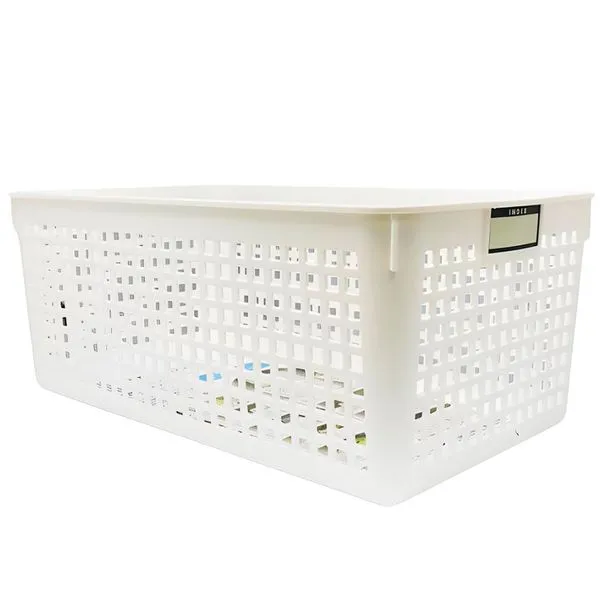 Cesto Organizador Watts Name Basket Wide Branco 16,8x29x11,8cm (MP)