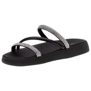 Sandália Feminina Flat Moleca - 5469121 PRETO 37