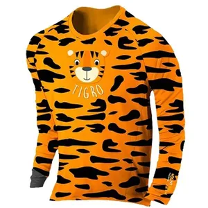 Blusa Infantil Proteção Solar UV50+ Prolife Tigro 8 Anos 1202386 (MP)