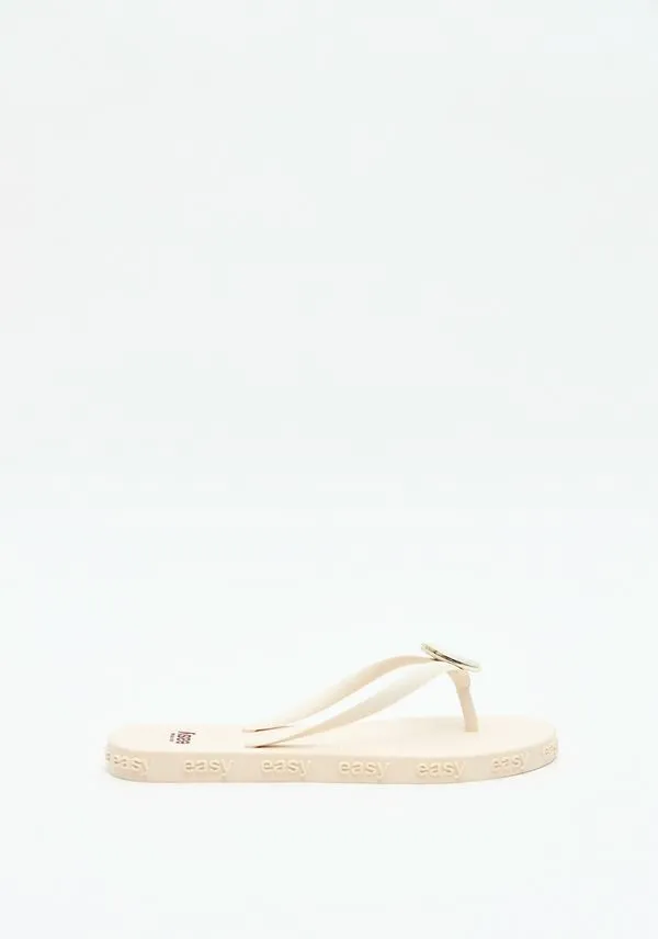 Chinelo Com Enfeite Branco 35