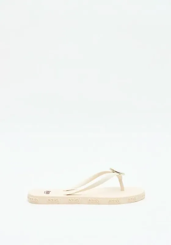 Chinelo Com Enfeite Branco 35