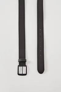 Cinto Masculino Sintético Com Fivela - Preto M