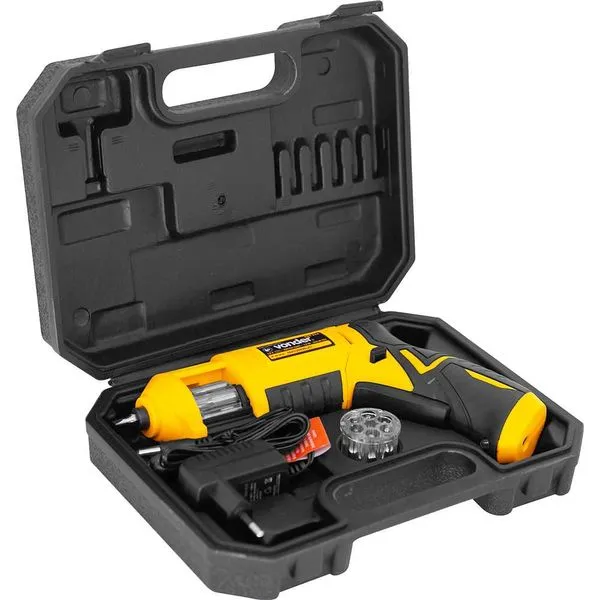 Parafusadeira Bateria 3,6V Bivolt com 12 Bits PBV 012 - VONDER