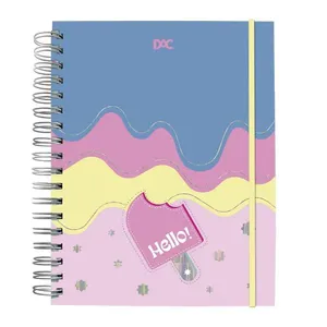 Mini Caderno Smart Hello Com Elástico 80 Folhas 4063 - Dac