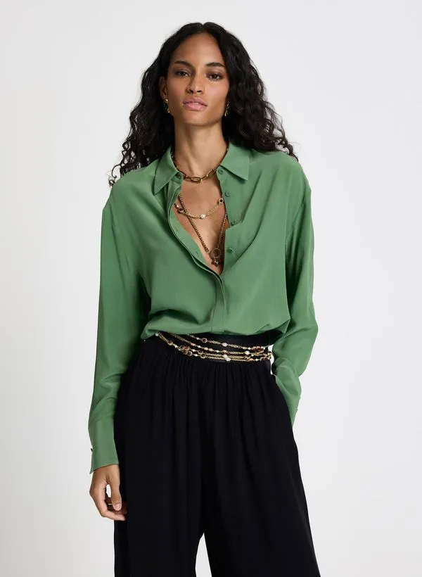 Camisa Le Lis Lola Seda Feminina 46
