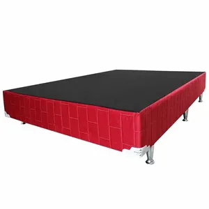 Base Cama Box Casal Marjom Vênus Vermelho 26x138x188cm (MP)