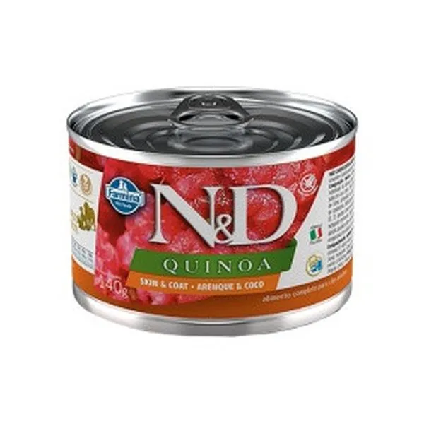 Ração Úmida N&D Quinoa Pele e Pelagem para Cães Adultos Sabor Arenque e Coco 140g