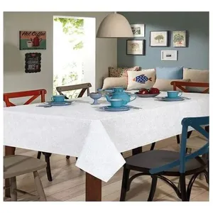 Toalha Mesa Retangular Clean Athenas Estampado Edite Branca 160x250cm Ref.4703278/ 13702224860530 Dohler