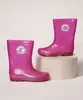 Galocha Infantil LueLua Transparente Concha com Glitter Pink 27-28