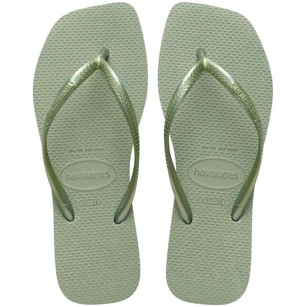 Chinelo Slim Square Smoke Green 39/40 41483011156390 - Havaianas