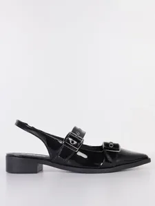 Mule Slingback Verniz Quiz Feminina PRETO 37