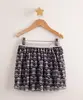 saia infantil de tule estampada pandas luluca preta 6