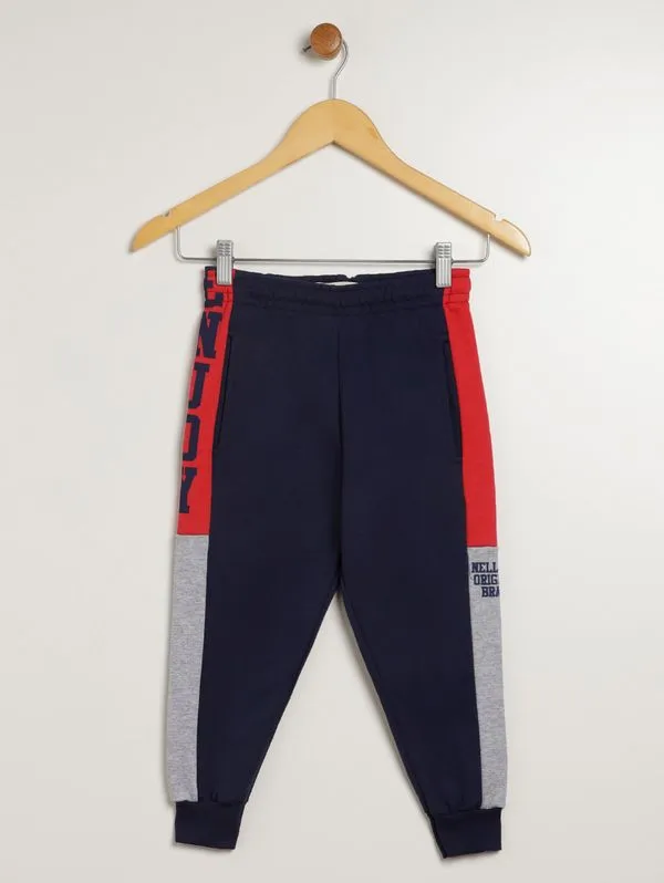 Calça Moletom Com Punho Infantil Para Menino - MARINHO 4