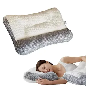 Almofada Ergonômica Ortopédica 40cm X 60cm Espuma de Memória Capa Algodão e Poliéster Branco Almofada Ergonômica Ortopédica 40cm X 60cm Espuma de Memória Capa Respirável Branco