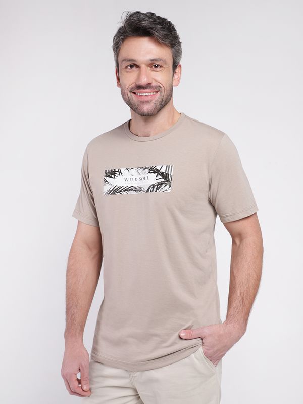 Camiseta Manga Curta Masculina CAQUI G