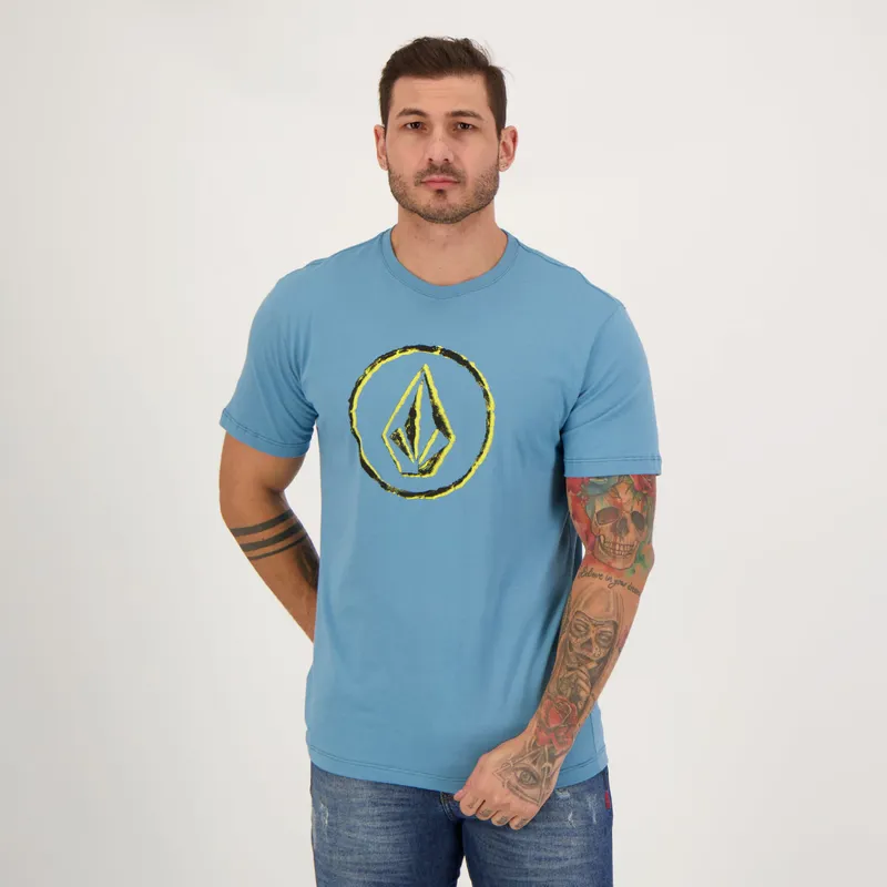 Camiseta Volcom Circle Stone Azul