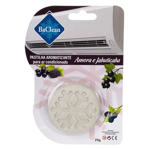 Pastilha Bactericida Aromatizante para Ar Condicionado Amora e Jabuticaba