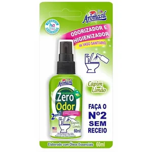 Odorizador Aromasil Zero Odor Capim Limão 2 em 1 60ml
