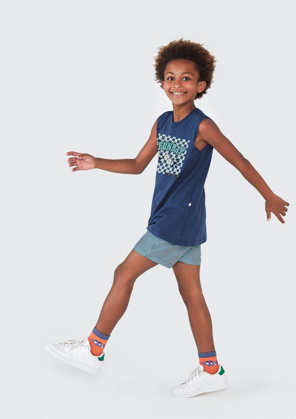Shorts Infantil Menino Estampado - Verde 016