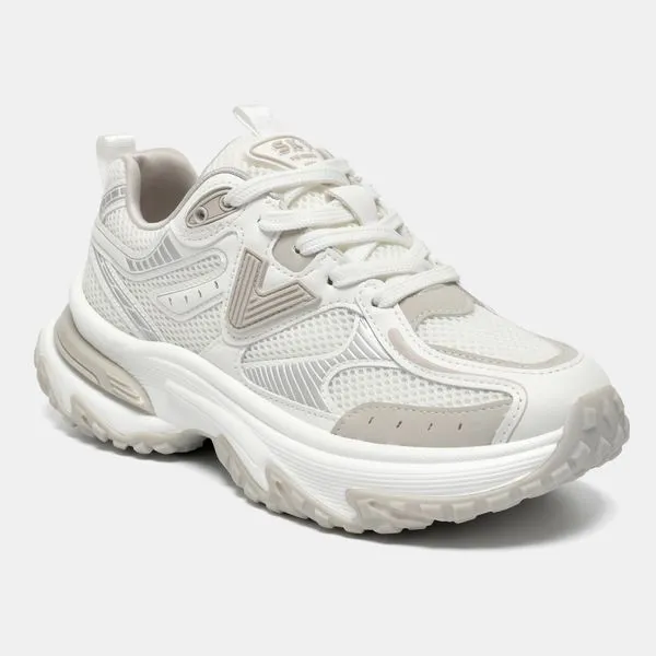 Tênis Casual Esportivo Branco e cinza 339-002-09 34