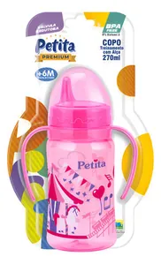 Copo de Treinamento C/ Alça e Bico Rígido 270ml Carrossel
