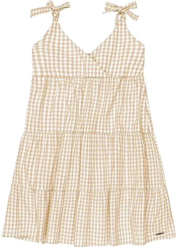 Vestido infantil menina em tafetá Mundi - 6