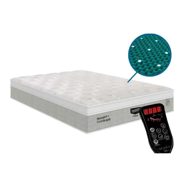 Colchão Queen Molas MasterPocket Plumatex c/Massagem Massageant 158