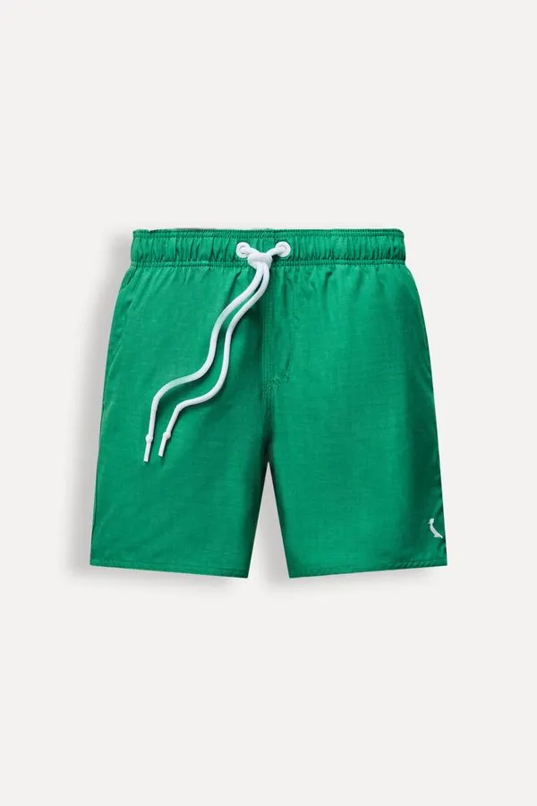 Short Praia Mini Textura Verde Bandeira - 04